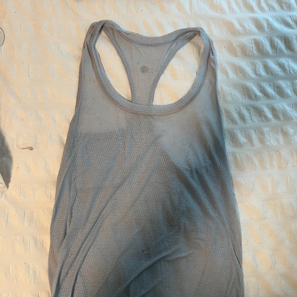Blue Lululemon Racerback Tank - Picture 2 of 2